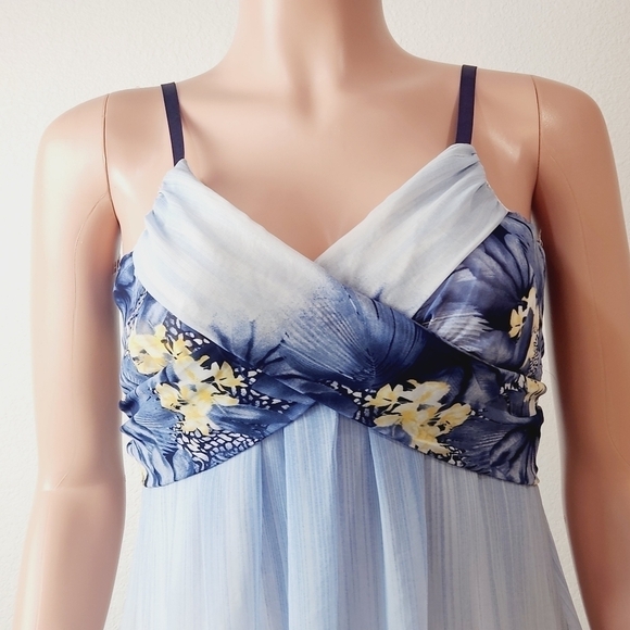 CAMEO Strapless Floral Spring Flowers Wrap Around Belt Tie Mini Dress Size: M - Picture 2 of 11